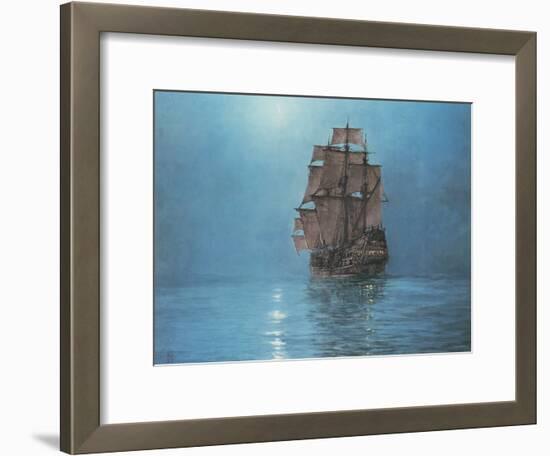 Crescent Moon-Montague Dawson-Framed Premium Giclee Print