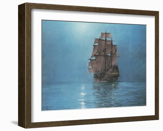 Crescent Moon-Montague Dawson-Framed Premium Giclee Print