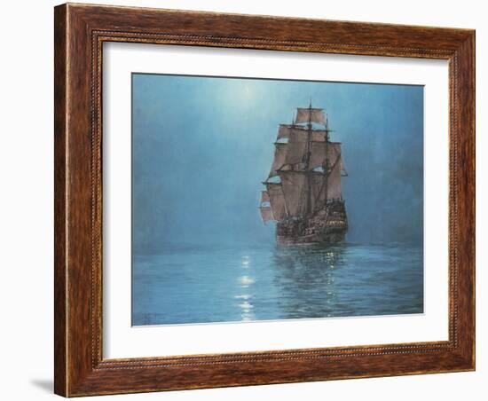 Crescent Moon-Montague Dawson-Framed Premium Giclee Print