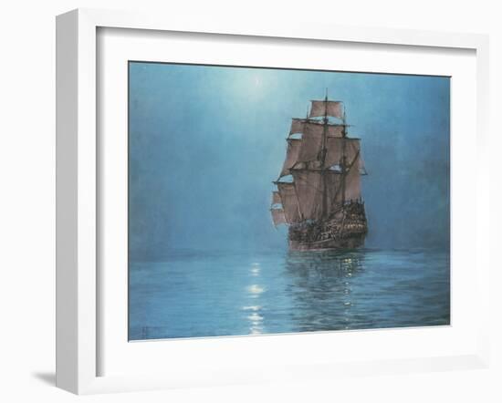 Crescent Moon-Montague Dawson-Framed Premium Giclee Print