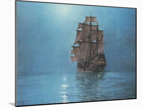 Crescent Moon-Montague Dawson-Mounted Premium Giclee Print