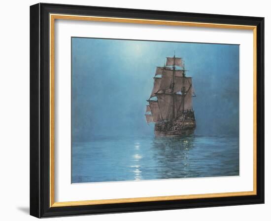 Crescent Moon-Montague Dawson-Framed Art Print