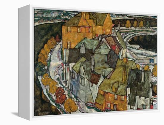 Crescent of Houses II (Island Tow), 1915-Egon Schiele-Framed Premier Image Canvas