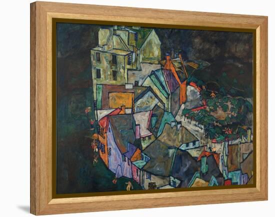 Crescent of Houses III-Egon Schiele-Framed Premier Image Canvas