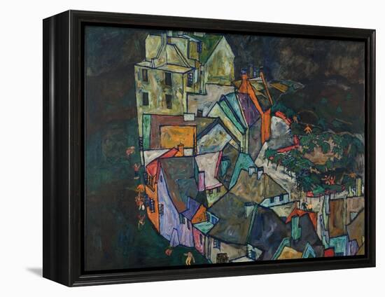 Crescent of Houses III-Egon Schiele-Framed Premier Image Canvas