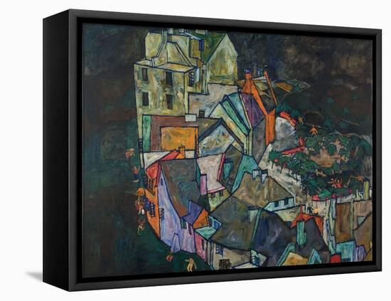 Crescent of Houses III-Egon Schiele-Framed Premier Image Canvas