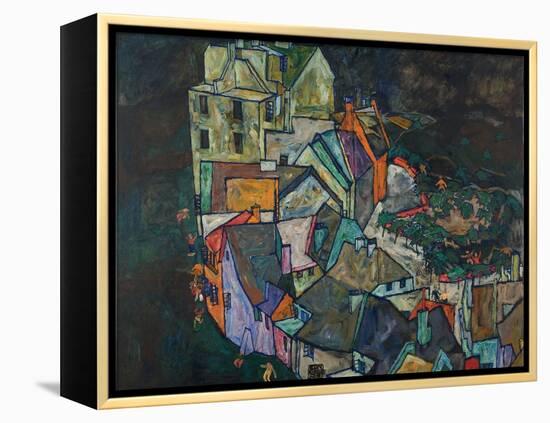 Crescent of Houses III-Egon Schiele-Framed Premier Image Canvas