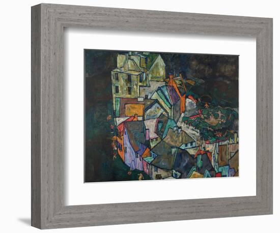 Crescent of Houses III-Egon Schiele-Framed Giclee Print