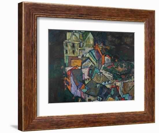 Crescent of Houses III-Egon Schiele-Framed Giclee Print