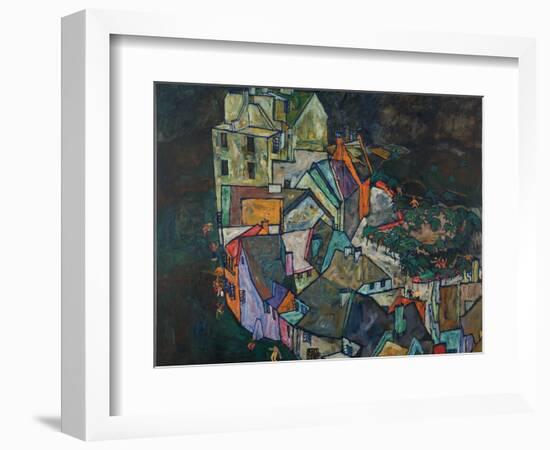 Crescent of Houses III-Egon Schiele-Framed Giclee Print