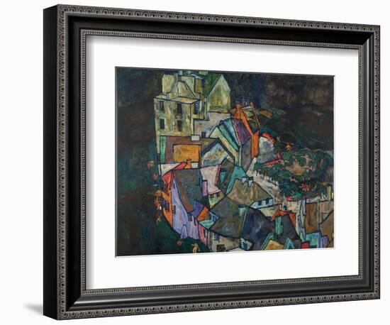 Crescent of Houses III-Egon Schiele-Framed Giclee Print