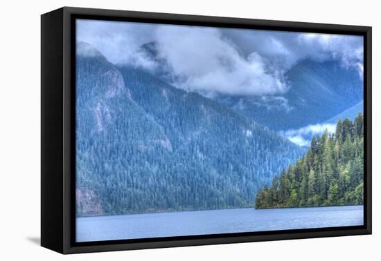 Cresent Lake, Aurora Ridge in the Background, Olympic National Park-Richard Maschmeyer-Framed Premier Image Canvas