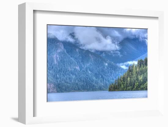 Cresent Lake, Aurora Ridge in the Background, Olympic National Park-Richard Maschmeyer-Framed Photographic Print