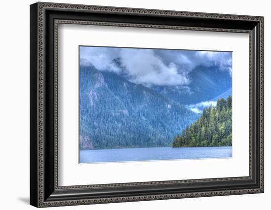 Cresent Lake, Aurora Ridge in the Background, Olympic National Park-Richard Maschmeyer-Framed Photographic Print