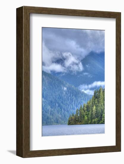 Cresent Lake, Aurora Ridge in the Background, Olympic National Park-Richard Maschmeyer-Framed Photographic Print