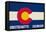 Crested Butte, Colorado - Colorado State Flag-Lantern Press-Framed Stretched Canvas