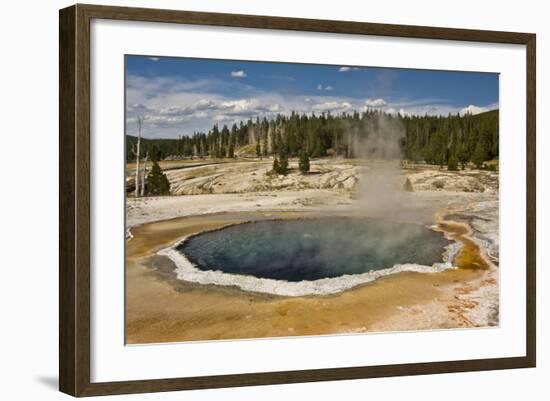 Crested Pool, Upper Geyser Basin, Yellowstone National Park, Wyoming, USA-Michel Hersen-Framed Photographic Print