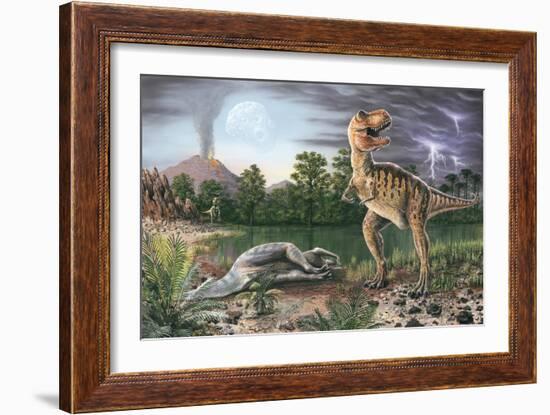 Cretaceous-Tertiary Extinction Event-Richard Bizley-Framed Photographic Print