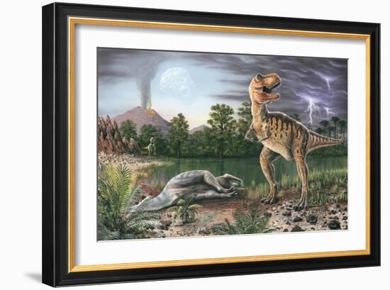 Cretaceous-Tertiary Extinction Event-Richard Bizley-Framed Photographic Print