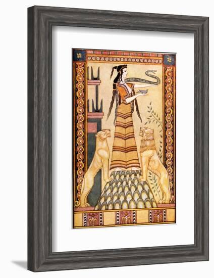 Cretan Snake Goddess-John Duncan-Framed Photographic Print