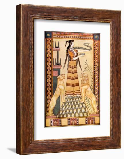 Cretan Snake Goddess-John Duncan-Framed Photographic Print