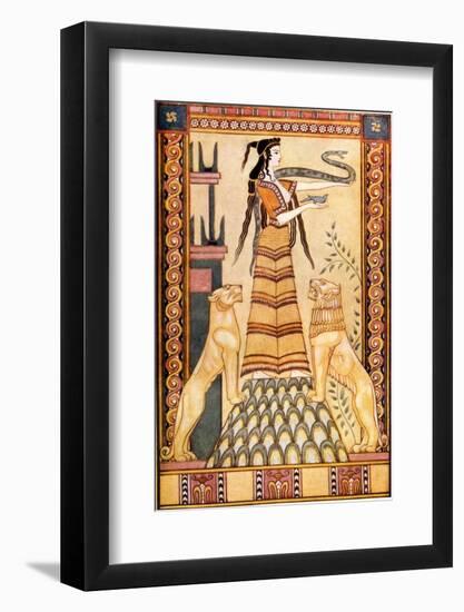 Cretan Snake Goddess-John Duncan-Framed Photographic Print