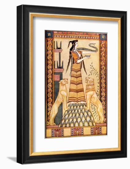 Cretan Snake Goddess-John Duncan-Framed Photographic Print