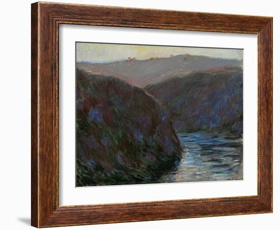 Creuse Valley, Evening, 1889-Claude Monet-Framed Giclee Print