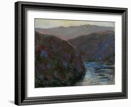 Creuse Valley, Evening, 1889-Claude Monet-Framed Giclee Print