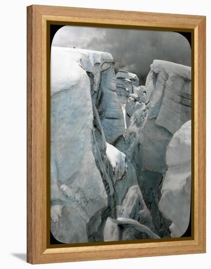 Crevasse at Mt. Tacoma, 1912-Ashael Curtis-Framed Premier Image Canvas