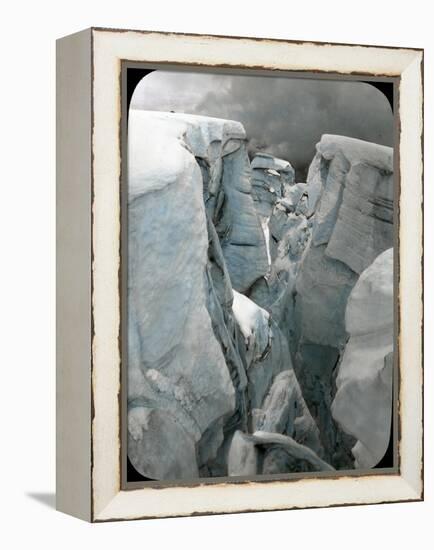 Crevasse at Mt. Tacoma, 1912-Ashael Curtis-Framed Premier Image Canvas