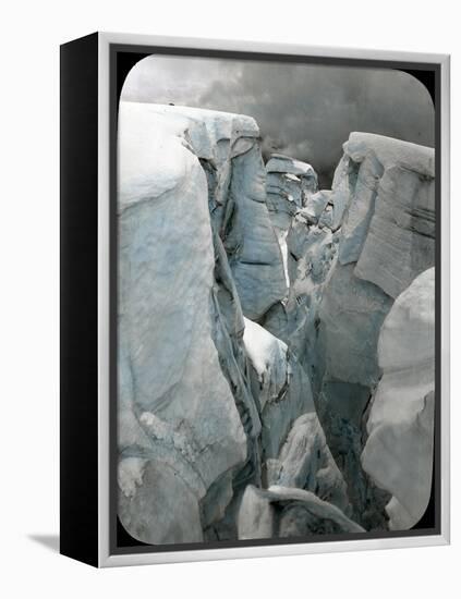 Crevasse at Mt. Tacoma, 1912-Ashael Curtis-Framed Premier Image Canvas