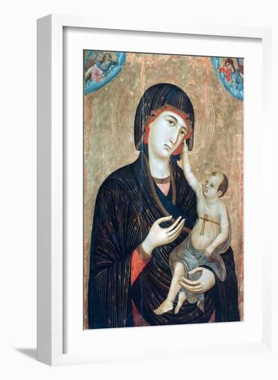 Crevole Madonna, C1284-Duccio di Buoninsegna-Framed Giclee Print