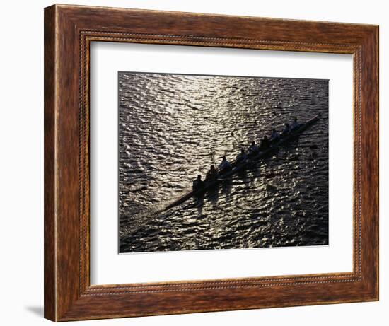 Crew Boat at Head of Charles Regatta-null-Framed Photographic Print