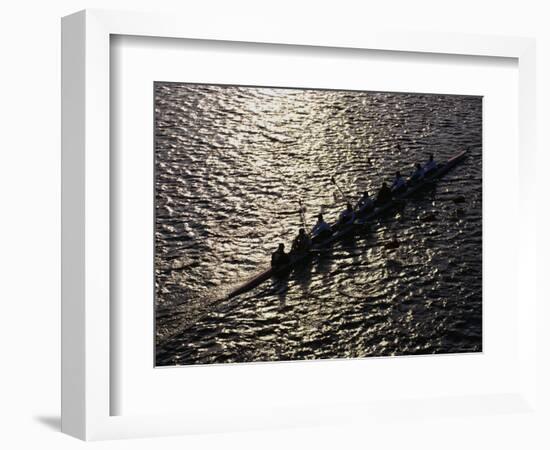 Crew Boat at Head of Charles Regatta-null-Framed Photographic Print