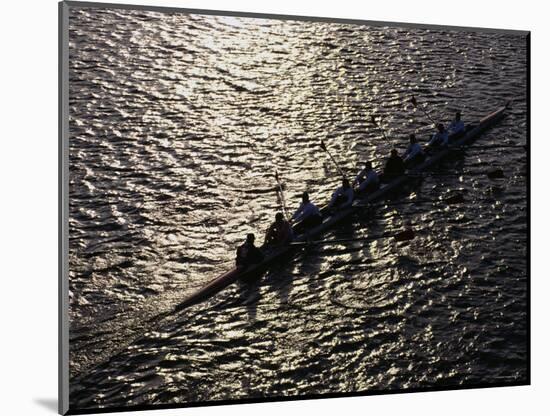 Crew Boat at Head of Charles Regatta-null-Mounted Photographic Print