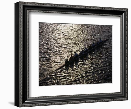 Crew Boat at Head of Charles Regatta-null-Framed Photographic Print