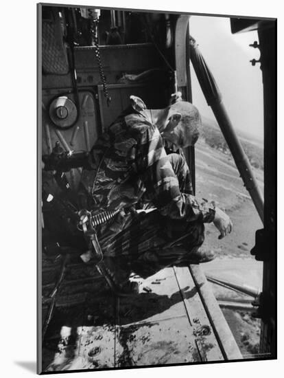 Crew Chief Lance Cpl. James Farley Cries After Witnessing Two Crewmates Get Shot-Larry Burrows-Mounted Photographic Print