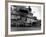 Crew Members on Deck of American Aircraft Carrier, Watching Take-Off of a F6F Hellcat-null-Framed Premium Photographic Print