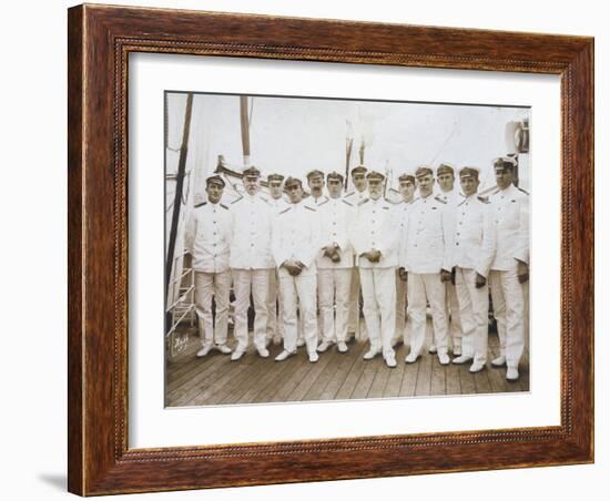 Crew of RMS Olympic-null-Framed Photographic Print