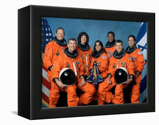 Crew of the Ill-Fated Space Shuttle Columbia-null-Framed Stretched Canvas