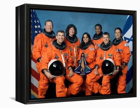 Crew of the Ill-Fated Space Shuttle Columbia-null-Framed Stretched Canvas