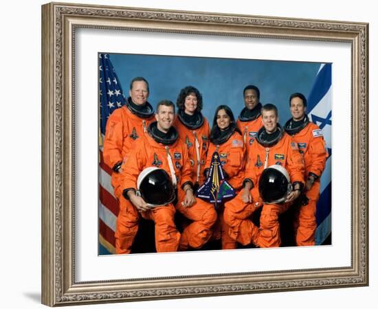 Crew of the Ill-Fated Space Shuttle Columbia-null-Framed Photo