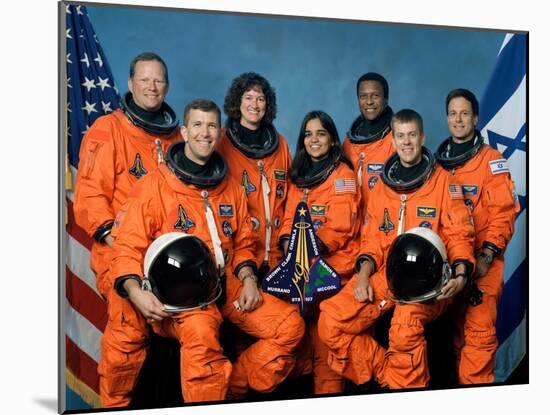 Crew of the Ill-Fated Space Shuttle Columbia-null-Mounted Photo