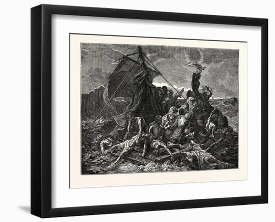 Crew of the Medusa on the Raft-null-Framed Giclee Print