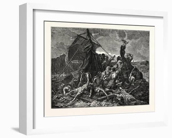 Crew of the Medusa on the Raft-null-Framed Giclee Print