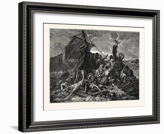 Crew of the Medusa on the Raft-null-Framed Giclee Print