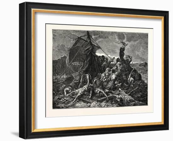 Crew of the Medusa on the Raft-null-Framed Giclee Print