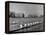 Crew Rowing on Charles River across from Harvard University Campus-Alfred Eisenstaedt-Framed Premier Image Canvas