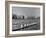 Crew Rowing on Charles River across from Harvard University Campus-Alfred Eisenstaedt-Framed Premium Photographic Print